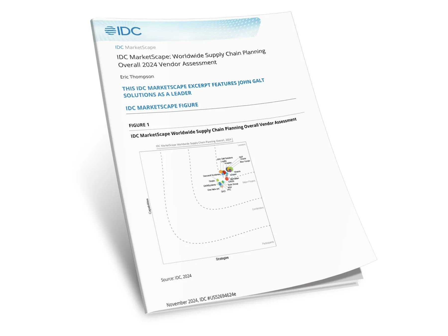 IDC MarketScape: Worldwide Supply Chain Planning Overall 2024 Vendor Assessment